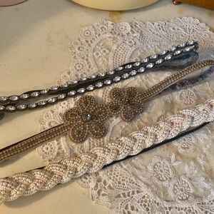 Three beaded headbands from Anthropologie